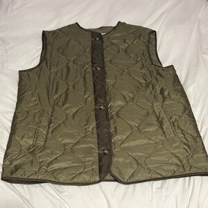 ASOS Olive Quilted Vest